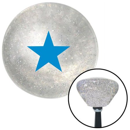 American Shifter 165196 Blue Rear Admiral Lower Half Clear Retro Metal Flake Shift Knob with M16 x 1.5 Insert Brody