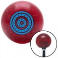 thumbnail image 1 of American Shifter  Blue Stars in Circle Formation Red Metal Flake Shift Knob with M16 x 1.5 Insert Brody, 1 of 1