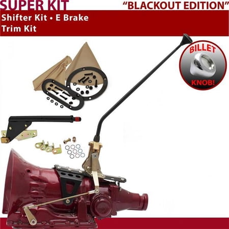 American Shifter C4 Shifter Kit Black 16 in. E Brake Trim Kit for F2130