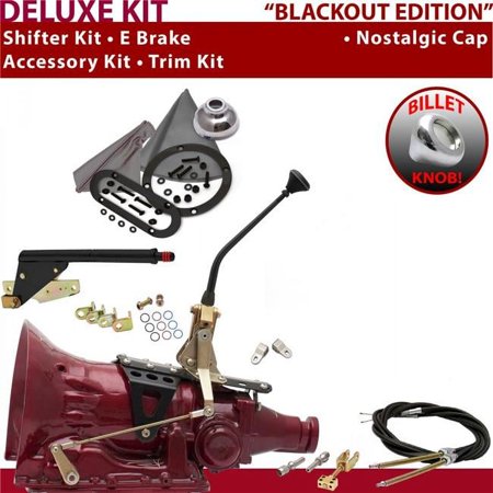 American Shifter C6 Shifter Kit Black 10 in. E Brake Cable Clevis Trim Kit for EECFF