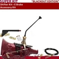 thumbnail image 1 of American Shifter  C6 Shifter Kit Black 12 in. E Brake Cable Push Button Floor Handle Ringed Knob for D8E0E, 1 of 1