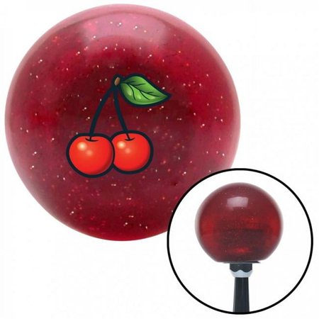 American Shifter 60126 Cherries Red Metal Flake Shift Knob with M16 x 1.5 Insert Shifter Auto Manual Custom