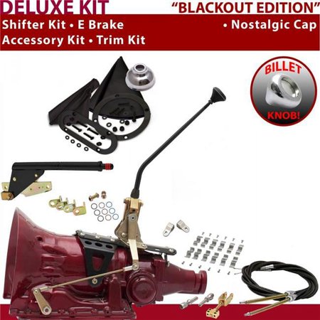 American Shifter FMX Shifter Kit Black 12 in. E Brake Cable Clamp Clevis Trim Kit for F09C7