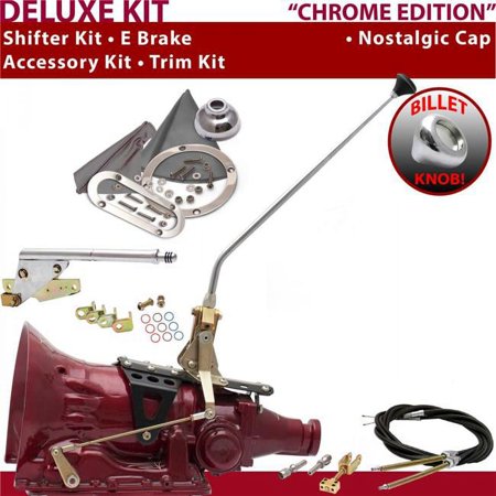 American Shifter FMX Shifter Kit Chrome 16 in. E Brake Cable Trim Kit for F23FA