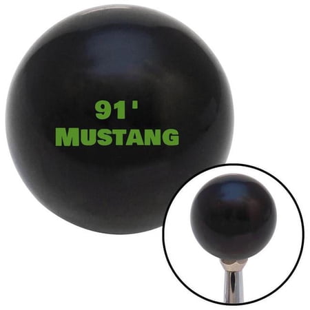 American Shifter Green 91 Mustang Black Shift Knob with M16 x 1.5 Insert Shifter Auto Manual Brody