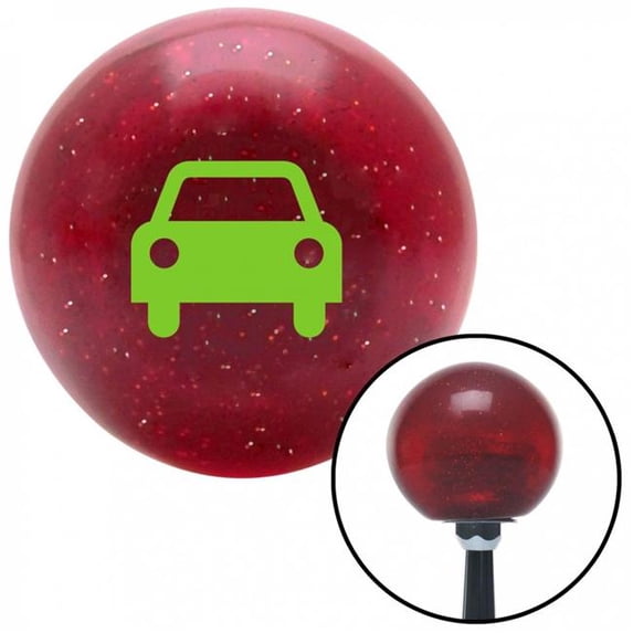 American Shifter 56431 Green Car Red Metal Flake Shift Knob with M16 x 1.5 Insert Shifter Auto Manual Brody