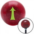 thumbnail image 1 of American Shifter 49085 Green Fancy Solid Directional Arrow Up Red Metal Flake Shift Knob - M16 x 1.5 Insert, 1 of 1