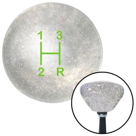 American Shifter Green Shift Pattern 9n Clear Retro Metal Flake Shift Knob with M16 x 1.5 Insert
