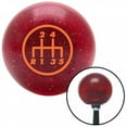 thumbnail image 1 of American Shifter 46605 Orange 5 Speed Shift Pattern - 5DR-RDL Red Metal Flake Shift Knob - M16 x 1.5 Insert, 1 of 1