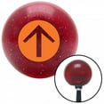 thumbnail image 1 of American Shifter 48125 Orange Circle Directional Arrow Up Red Metal Flake Shift Knob with M16 x 1.5 Insert, 1 of 1