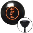 thumbnail image 1 of American Shifter  Orange Dana Transfer Case Black Retro Shift Knob with M16 x 1.5 Insert Shifter Auto, 1 of 1