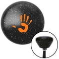 thumbnail image 1 of American Shifter  Orange Hand Print Black Retro Metal Flake Shift Knob with M16 x 1.5 Insert Shifter, 1 of 1