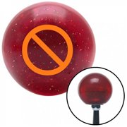 American Shifter 55997 Orange NO Symbol Red Metal Flake Shift Knob with M16 x 1.5 Insert Shifter Auto Brody
