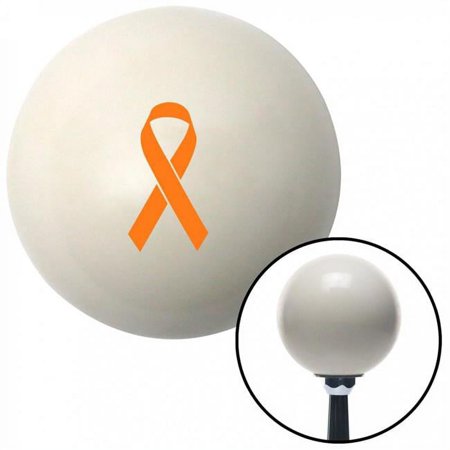American Shifter Orange Ribbon with Overlap Ivory Shift Knob with M16 x 1.5 Insert Shifter Auto Manual Brody