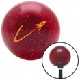 thumbnail image 1 of American Shifter 55524 Orange Rocketship Flying Red Metal Flake Shift Knob with M16 x 1.5 Insert Shifter, 1 of 1