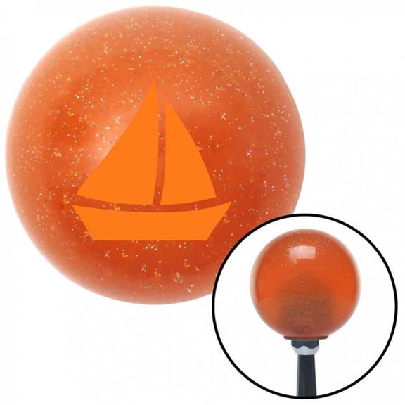 American Shifter 43762 Orange Sail Boat No.2 Orange Metal Flake Shift Knob with M16 x 1.5 Insert Shifter