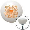 thumbnail image 1 of American Shifter  Orange USCG Logo White Retro Shift Knob with M16 x 1.5 Insert Shifter Auto Manual Brody, 1 of 1