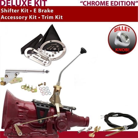 American Shifter PG Shifter Kit Chrome 10 in. E Brake Cable Trim Kit for EFEF0