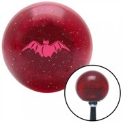 American Shifter 47570 Pink Bat Red Metal Flake Shift Knob with M16 x 1.5 Insert Shifter Auto Manual Brody