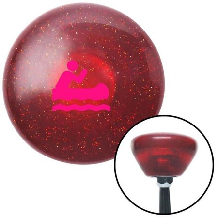 American Shifter 198365 Pink Marine in Canoe Red Retro Metal Flake Shift Knob with M16 x 1.5 Insert Shifter Brody