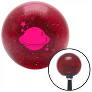 American Shifter 55509 Pink Planet & Stars Red Metal Flake Shift Knob with M16 x 1.5 Insert Shifter Auto