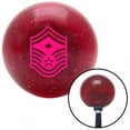 thumbnail image 1 of American Shifter 53643 Pink Senior Master Sergeant First Sergeant Red Metal Flake Shift Knob - M16 x 1.5 Insert, 1 of 1