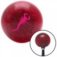 thumbnail image 1 of American Shifter 58953 Pink Small Scorpion Red Metal Flake Shift Knob with M16 x 1.5 Insert Shifter Auto, 1 of 1