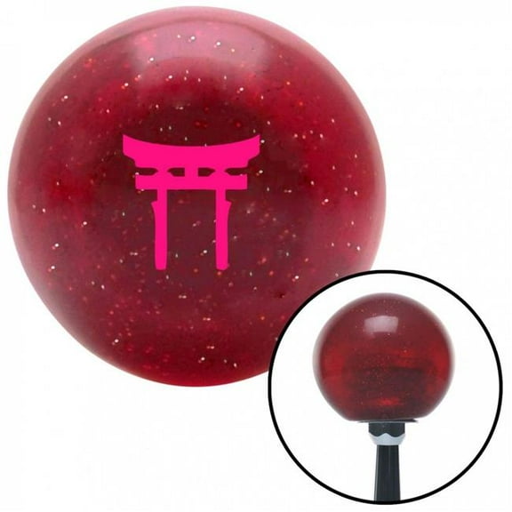 American Shifter 54762 Pink Torii Red Metal Flake Shift Knob with M16 x 1.5 Insert Shifter Auto Manual