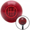 thumbnail image 1 of American Shifter 46643 Red 5 Speed Shift Pattern - 5RUR Red Metal Flake Shift Knob with M16 x 1.5 Insert, 1 of 1
