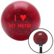 American Shifter 51282 Red I 3 MY MOTOR Red Metal Flake Shift Knob with M16 x 1.5 Insert Shifter Auto