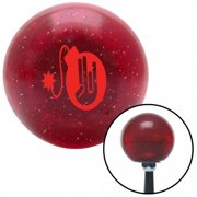 American Shifter 60046 Red JDM Hand Bomb Red Metal Flake Shift Knob with M16 x 1.5 Insert Shifter Auto