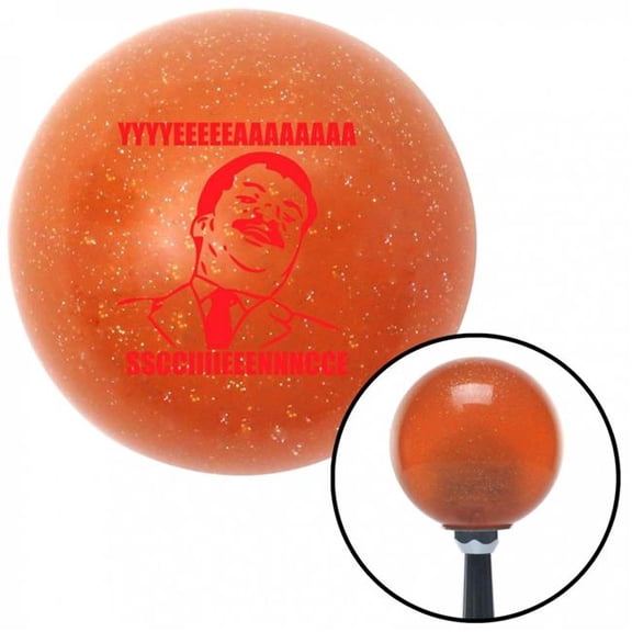American Shifter 38231 Red Neil Degrasse Tyson Orange Metal Flake Shift Knob with M16 x 1.5 Insert Shifter