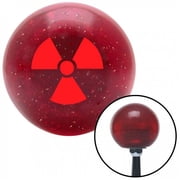 American Shifter 54835 Red Nuclear Hazard Symbol Red Metal Flake Shift Knob with M16 x 1.5 Insert Shifter