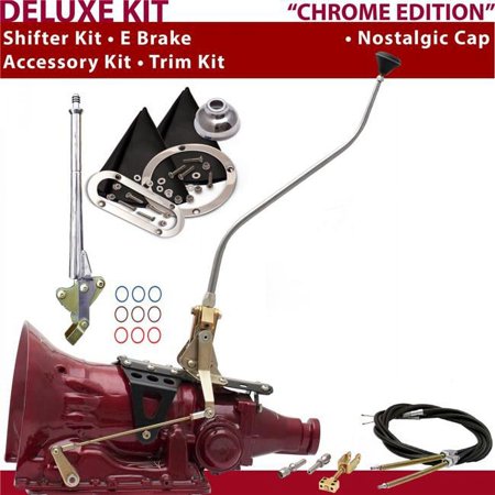 American Shifter TH200 Shifter Kit Chrome 23 in. Swan E Brake Cable Trim Kit for DEFA2