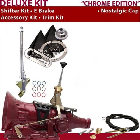 American Shifter TH350 Shifter Kit 6 in. E Brake Cable Trim Kit for D4A38
