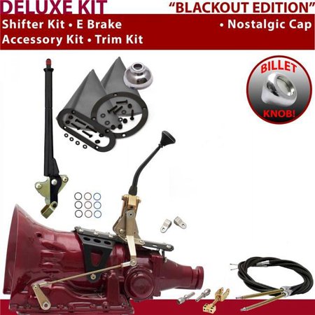 American Shifter TH400 Shifter Kit Black 8 in. E Brake Cable Clevis Trim Kit for EDC52