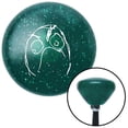 thumbnail image 1 of American Shifter  White Angry Meme Green Retro Metal Flake Shift Knob with M16 x 1.5 Insert Shifter Brody, 1 of 1
