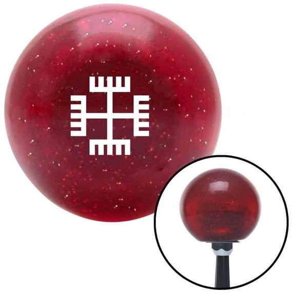 American Shifter 54700 White Hands of God Red Metal Flake Shift Knob with M16 x 1.5 Insert Shifter Auto