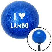 American Shifter 23994 White I 3 LAMBO Blue Metal Flake Shift Knob with M16 x 1.5 Insert Shifter Auto
