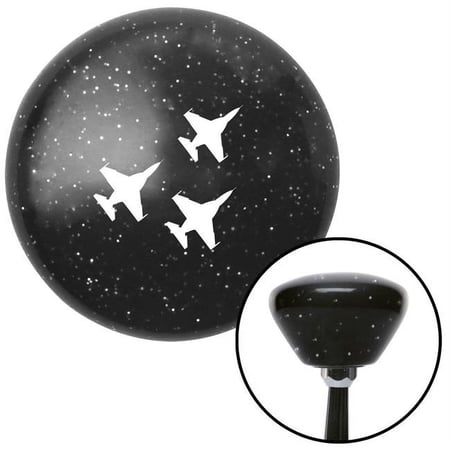 American Shifter White Jet Formation Black Retro Metal Flake Shift Knob with M16 x 1.5 Insert Auto Brody
