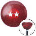thumbnail image 1 of American Shifter 198638 White Rear Admiral Upper Half Red Retro Metal Flake Shift Knob with M16 x 1.5 Insert Brody, 1 of 1