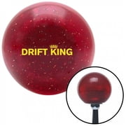 American Shifter 56168 Yellow Drift King Red Metal Flake Shift Knob with M16 x 1.5 Insert Shifter Auto