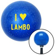 American Shifter 23995 Yellow I 3 LAMBO Blue Metal Flake Shift Knob with M16 x 1.5 Insert Shifter Auto