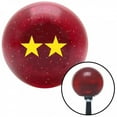 thumbnail image 1 of American Shifter 53746 Yellow Officer 08 - Major General Red Metal Flake Shift Knob with M16 x 1.5 Insert, 1 of 1