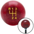 thumbnail image 1 of American Shifter 82801 Yellow Shift Pattern 3n Red Metal Flake Shift Knob with M16 x 1.5 Insert Shifter, 1 of 1