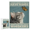 thumbnail image 1 of American Shorthair Cat with Butterfly and Angel Wings – 500 Piece Puzzle | Ideal for Cat Lovers, Relaxing Puzzle for Animal and Nature Enthusiasts, Great for Family Fun, 1 of 7