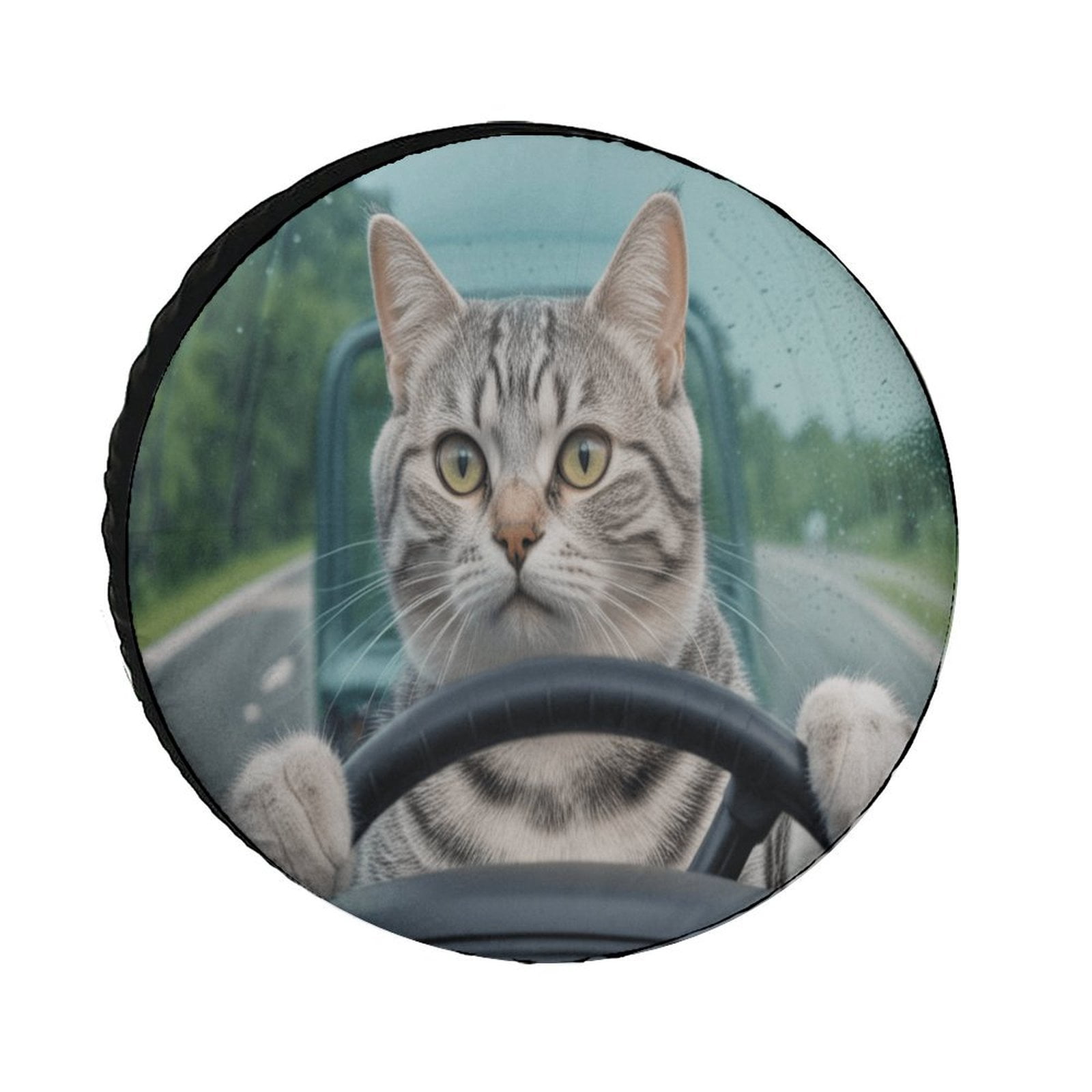 Proud To Be An American Spare Tire Cover | Fits 15 Inch Rims For Jeep, RV, SUV, Truck, Trailer | Soft Polyester Weatherproof