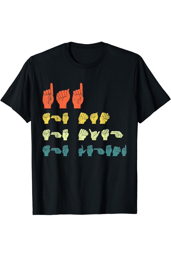 American Sign Language ASL Dad T-Shirt