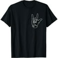 thumbnail image 1 of American Sign Language ASL T-ShirtMen and women, Black T-shirt, size: Extra large, 1 of 4
