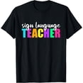 thumbnail image 1 of American Sign Language ASL Teacher T-Shirt, 1 of 4
